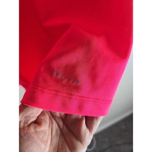 Nike Neon Pink Dri-Fit Running Reflective Womens Medium Jacket Athletic - Picture 9 of 10